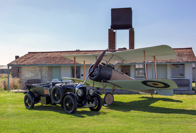 Figure 1: Bentley and Sopwith Pup in front Pilots Ready Room
